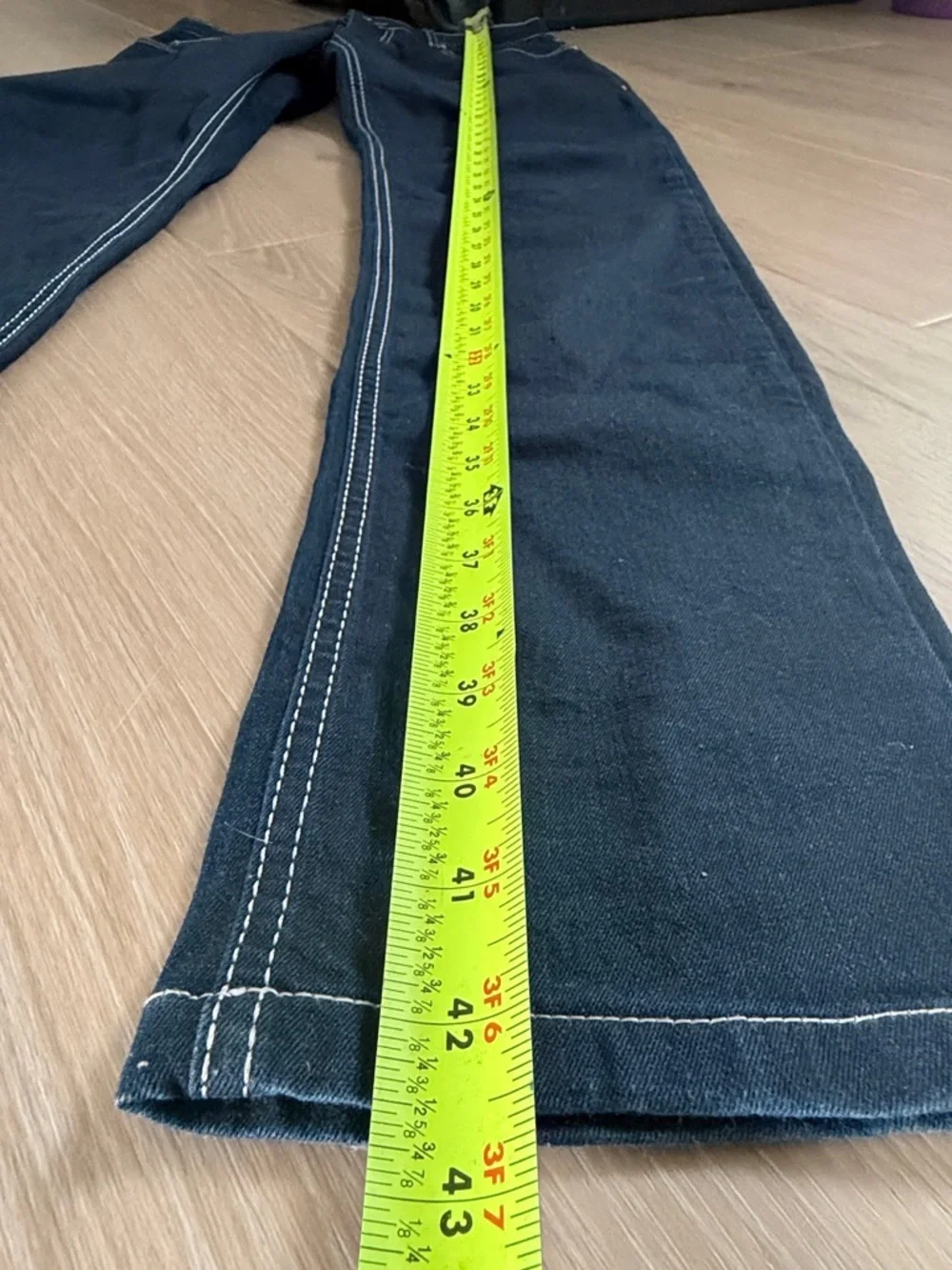 Mondo Men’s Dark Denim Jeans Size 31x34 Slim Straight Designer Style